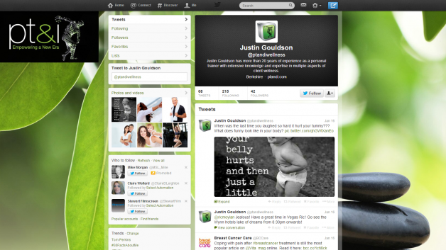 Twitter page